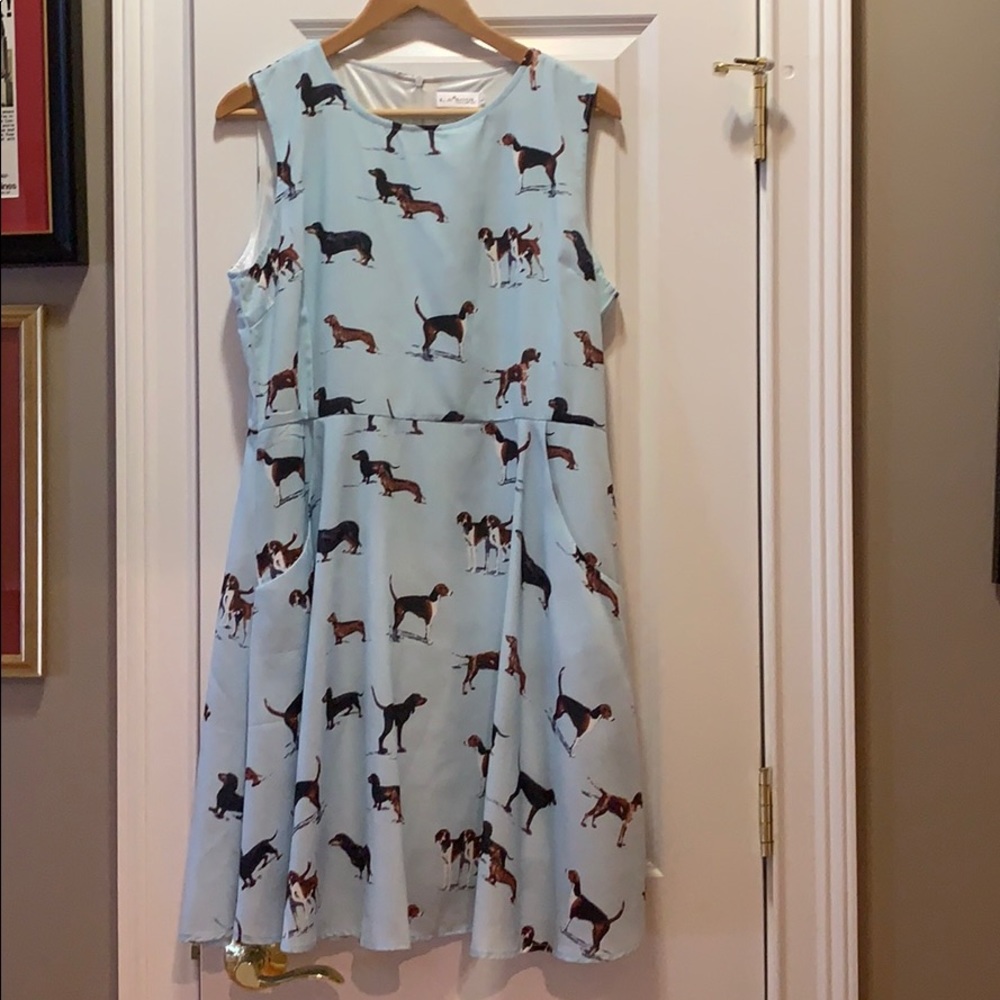 L.a Soul skater dress, large with dog print
